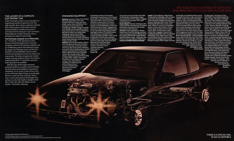 1986 Oldsmobile Toronado Brochure Page 3